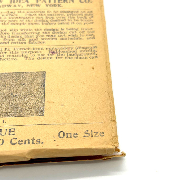 New Idea Antique 1920's Pattern #430 French Knot Embroidery Bedspread Design HTF - Picture 6 of 10